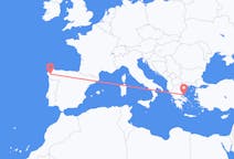 Flights from Santiago de Compostela, Spain to Skiathos, Greece