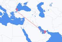 Vluchten van Abu Dhabi, Verenigde Arabische Emiraten naar Istanboel, Turkije