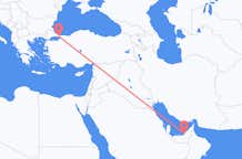 Flyreiser fra Abu Dhabi, De forente arabiske emirater til Istanbul, Tyrkia