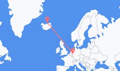 아이슬란드 그림지에서 출발해 독일 뒤셀도르프까지(으)로 가는 항공편