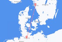 Flug frá Hamborg, Þýskalandi til Gautaborgar, Svíþjóð