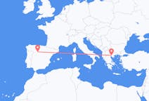 Flyreiser fra Valladolid, Spania til Thessaloniki, Hellas