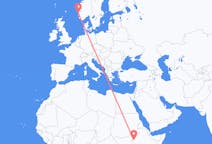 Flights from Gambela, Ethiopia to Stord, Norway