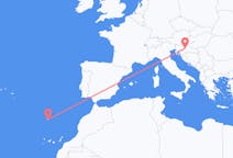 Vuelos de Zagreb, Croacia a Funchal, Portugal