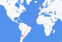 Flyreiser fra Neuquén, Argentina til Glasgow, Skottland