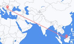 Flyrejser fra Bintulu, Malaysia til Kraljevo, Serbien