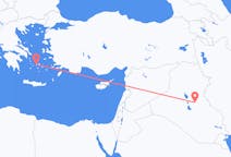 Vols de Bagdad, Irak à Paros, Grèce