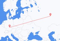Flyg från Kazan, Ryssland till Nürnberg, Tyskland