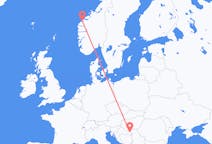 Lennot Ålesundista, Norja Osijekiin, Kroatia