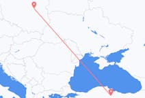 Flyrejser fra Warszawa til Karamustafapasa