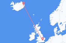 出发地 冰岛出发地 埃伊尔斯塔济前往英格兰的伦敦的航班