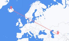 Flyreiser fra Urgench, Usbekistan til Akureyri, Island
