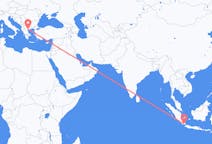 インドネシアのから バンダルランプン、ギリシャのへ テッサロニキフライト