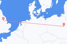 Flyg från Doncaster, England till Warszawa, Polen