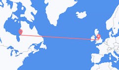 Flyreiser fra Kuujjuarapik, Canada til Birmingham, England
