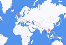 Flyrejser fra Ubon Ratchathani-provinsen, Thailand til Edinburgh, Skotland