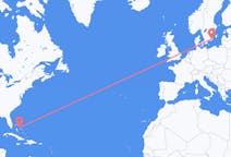 Flights from North Eleuthera, the Bahamas to Kalmar, Sweden