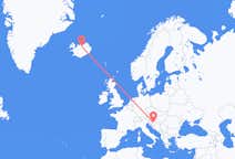 Рейсы из Акюрейри, Исландия в Загреб, Хорватия