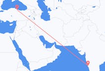 Vols de Goa, Inde pour Samsun, Turquie