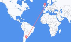 Flyg från Viedma, Argentina till Birmingham, England