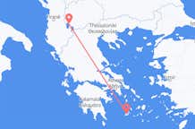Flüge von Ohrid, Nordmazedonien nach Plaka, Griechenland