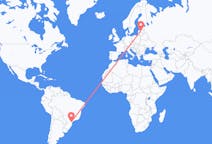 Flyg från Curitiba, Brasilien till Riga, Brasilien