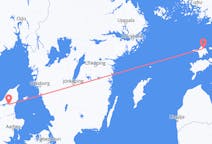 Flyg från Kardla till Ålborg