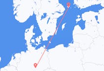 Flyg från Mariehamn, Åland till Erfurt, Tyskland