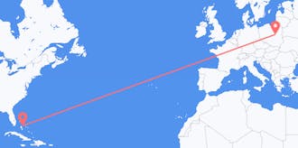 Flights from the Bahamas to Poland