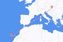 Fly fra San Sebastián de La Gomera til Budapest