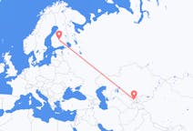 Flug frá Tashkent, Úsbekistan til Jyvaskyla, Finnlandi