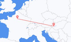 Flights from Hévíz, Hungary to Paris, France