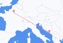 出发地 克罗地亚出发地 杜布羅夫尼克目的地 法国巴黎的航班