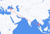 出发地 泰国甲米目的地 土耳其開塞利的航班