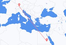 Flüge von der Stadt Assuan in die Stadt Friedrichshafen
