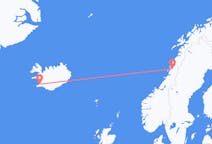 Flyg från Mosjoen till Reykjavík