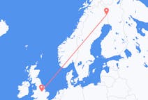 Flyreiser fra Pajala, Sverige til Nottingham, England