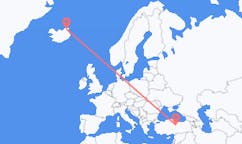 Flyreiser fra Thorshofn, Island til Sivas, Tyrkia