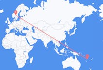 Flyrejser fra Port Vila, Vanuatu til Rörbäcksnäs, Sverige