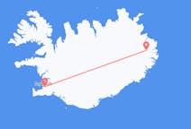 Flyreiser fra Egilsstaðir, Island til Reykjavik, Island