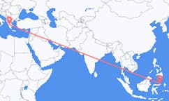 出发地 印度尼西亚万鸦老目的地 希腊帕特雷的航班