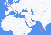 Flights from Kudahuvadhoo, Maldives to London, the United Kingdom