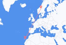 Flights from Las Palmas, Spain to Røros, Norway