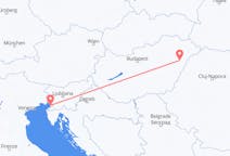 Lennot Debrecenistä, Unkari Triesteen, Italia