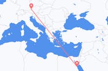 Vluchten van Hurghada naar Salzburg
