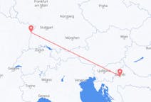 Flyreiser fra Zagreb, Kroatia til Strasbourg, Frankrike