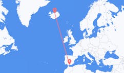 Loty z Malaga, Hiszpania do Akureyri, Islandia