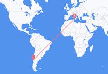 Flyrejser fra Valdivia, Chile til Trapani, Italien