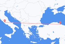 出发地 土耳其出发地 薩姆松目的地 意大利罗马的航班