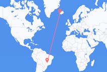 Flights from Uberlândia, Brazil to Reykjavik, Iceland